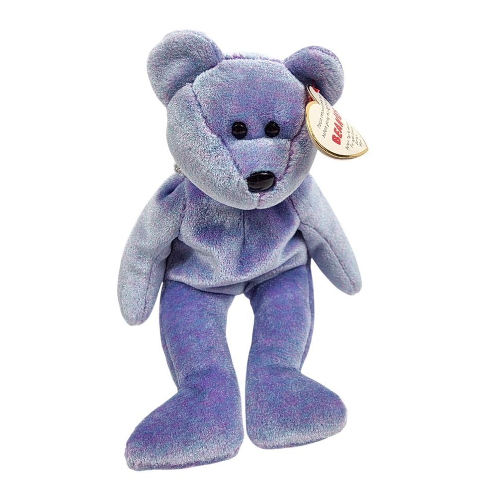 TY Beanie Babies Collector Cards 1999 "Clubby II" Purple Hue Bear Vintage‎